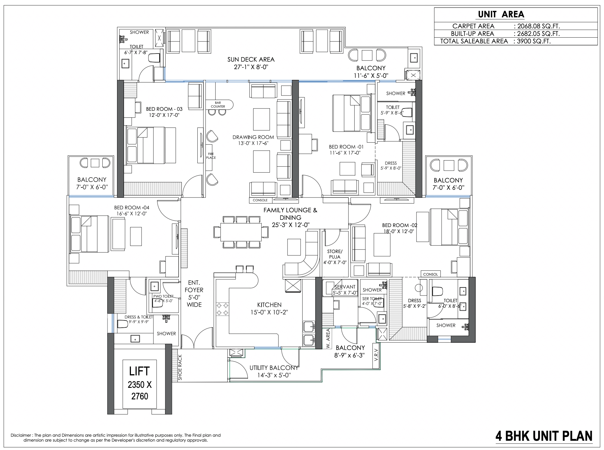Unit 03 floor plan